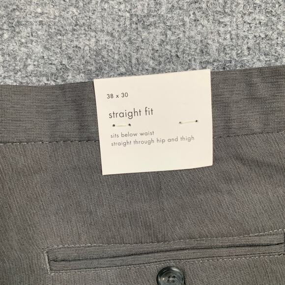 Calvin Klein Pants Mens 38 Grey Straight Fit Flat Front Formal Business Dress - Picture 11 of 13
